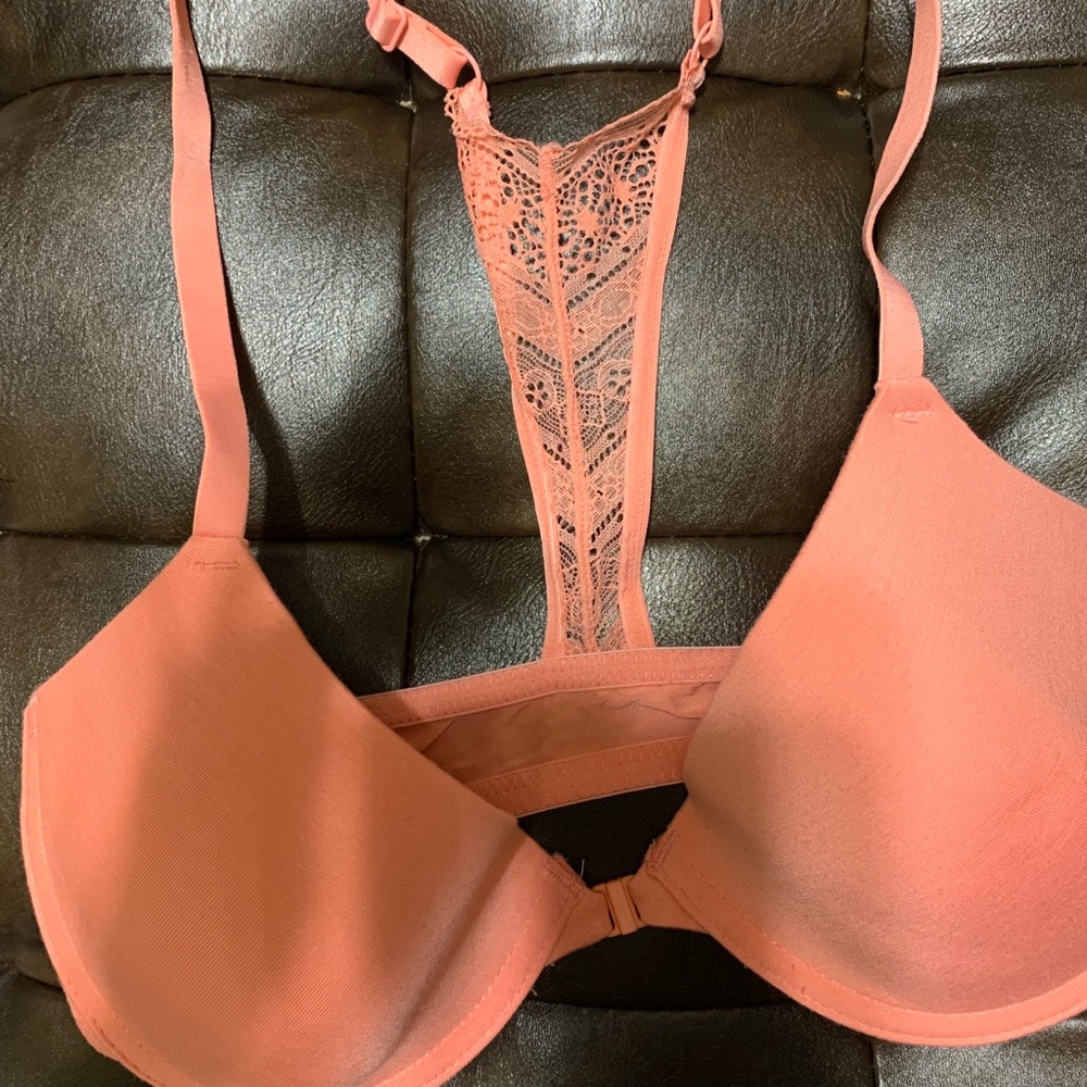 Bra 2/ $30  coral cotton